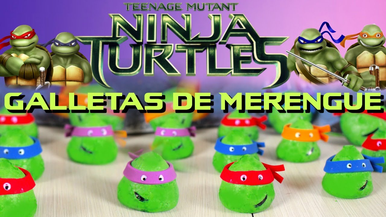 GALLETAS DE MERENGUE DE LAS TORTUGAS NINJA