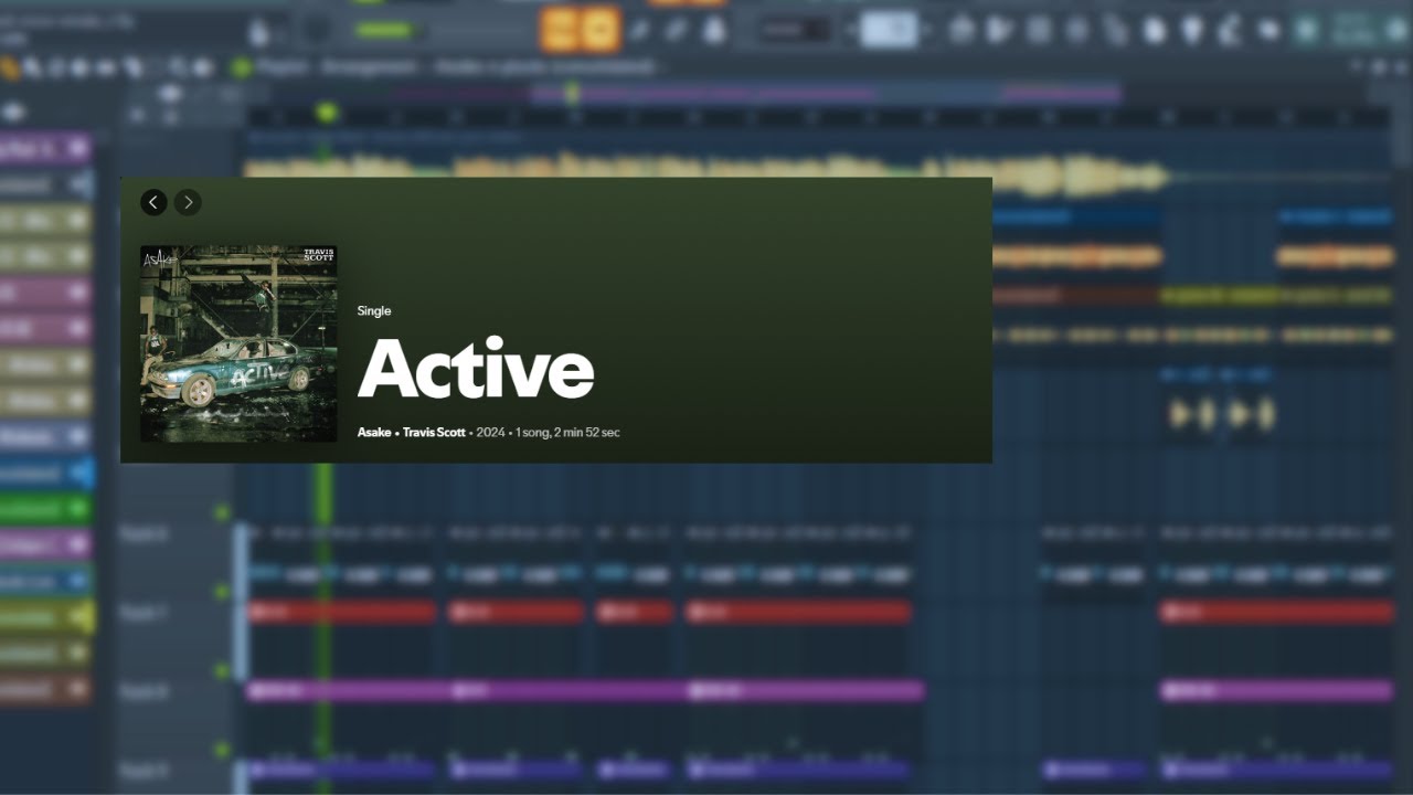Asake, Travis Scott - Active [ FL Studio Remake + FLP ]