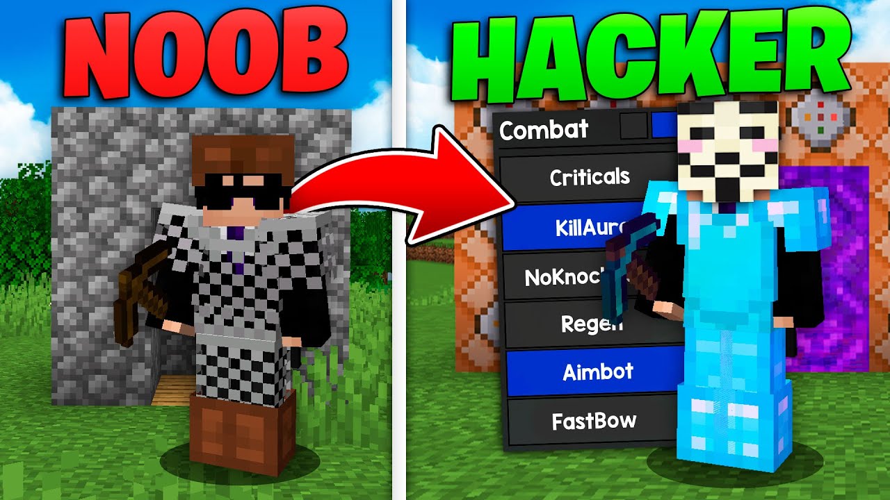 ME PASÉ por NOOB y me TRANSFORMÉ en HACKER en MINECRAFT 🗡️