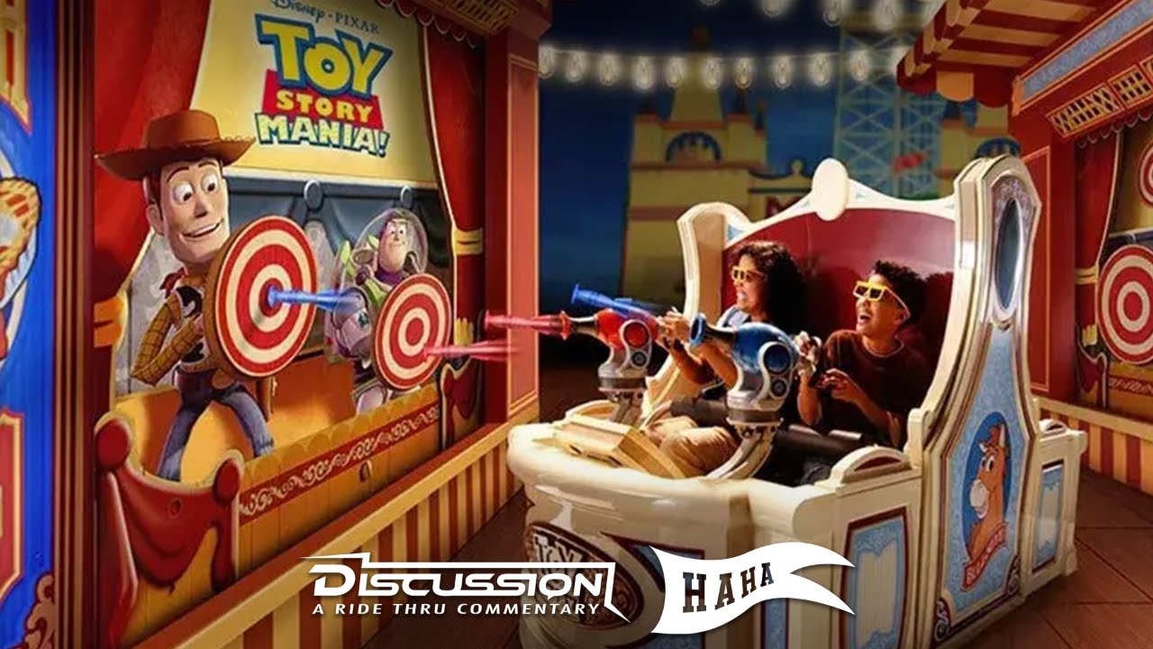 Toy Story Midway Mania - Disney California Adventure - Discussion A Ride Thru Commentary