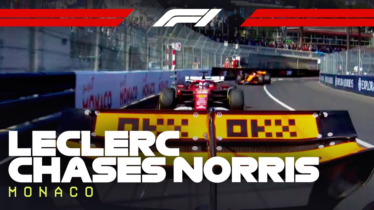 Charles Leclerc Chases Lando Norris In The Final Three Laps! | 2025 Monaco Grand Prix