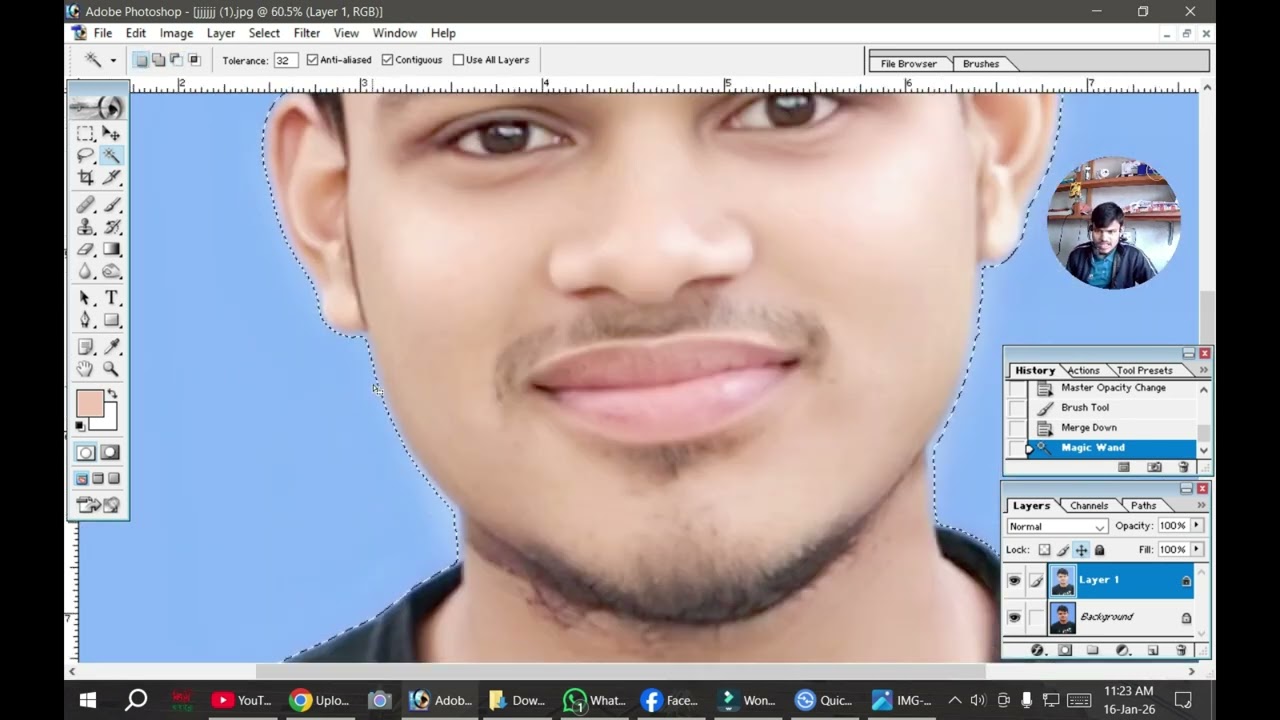 যেকোনো ছবিকে পাসপোর্ট আকারে কেটে প্রিন্ট করা 🔴‼️❓#youtubevideo#photoshop