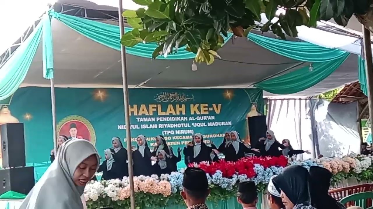 Tampilan teteh Annisa di haflah ke 5 TPQ NiRUM sukoyoso lampung