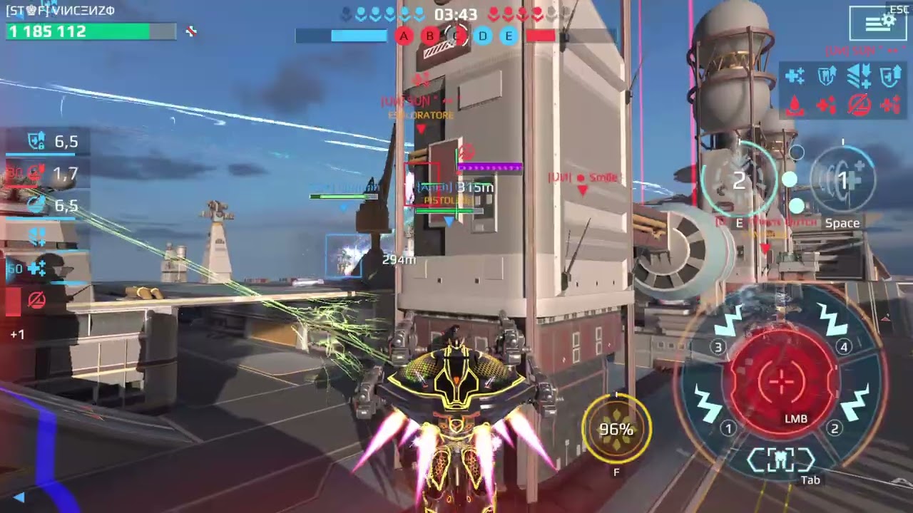 War Robots first match in STF
