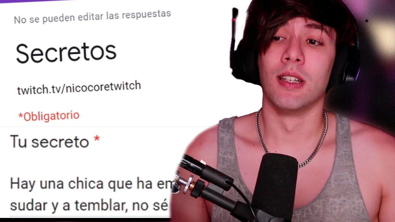 NICO CORE REACCIONA A SECRETOS DE SUS SUSCRIPTORES