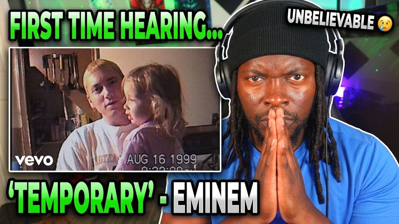 РЕАКЦИЯ НА ПЕРВОЕ ПРОСЛУШИВАНИЕ ВИДЕО Eminem - Temporary (Официальный музыкальный клип)!!!
