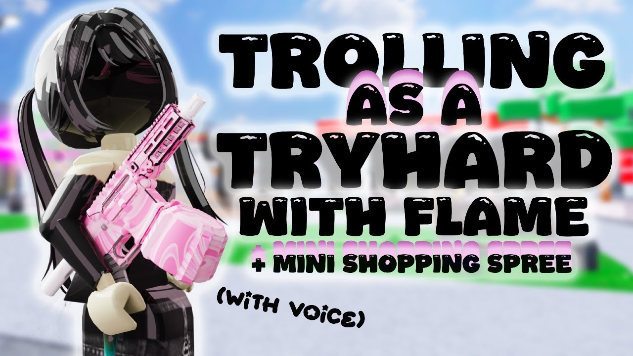 TROLLING AS A TRYHARD IN BADDIES ROBLOX + WITH VOICE