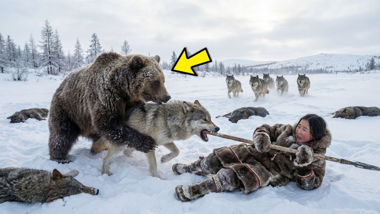 Órfã IACUTA enfrenta 1200 LOBOS durante CAÇADA para alimentar AVÓ cega mas não esperava…