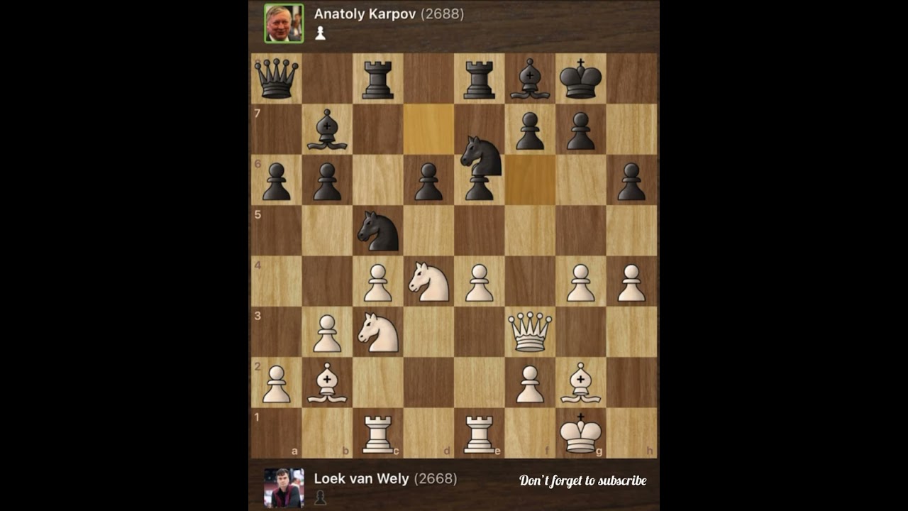 Lork van Wely vs Anatoly Karpov • World Cup • Dubai 2002