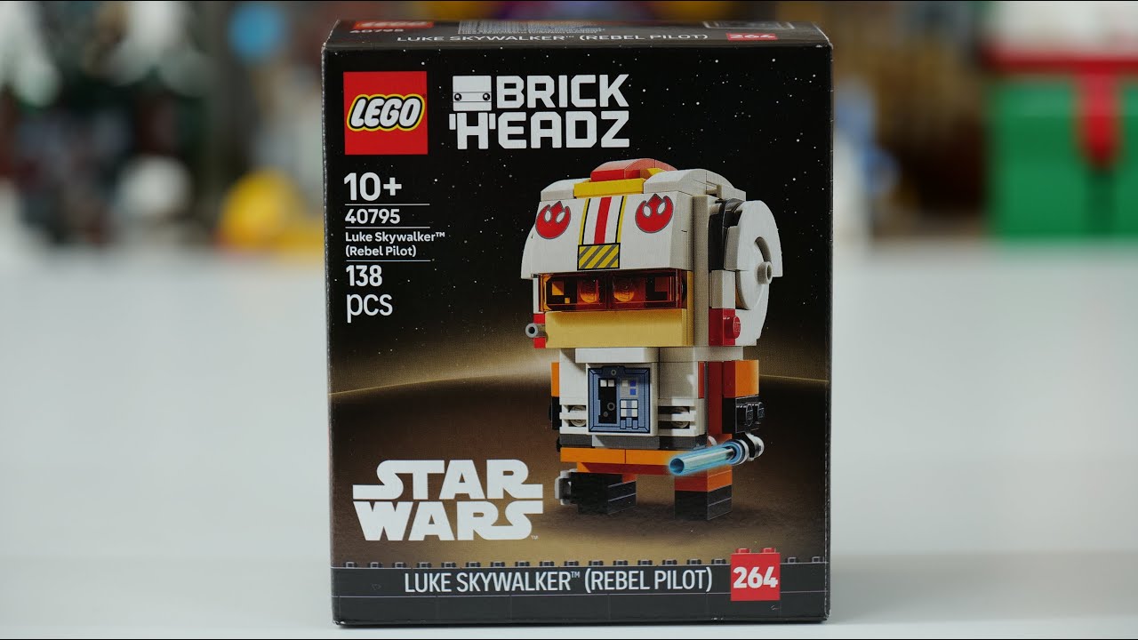 LEGO Star Wars 40795 Luke Skywalker Rebel Pilot Brickheadz Speed Build