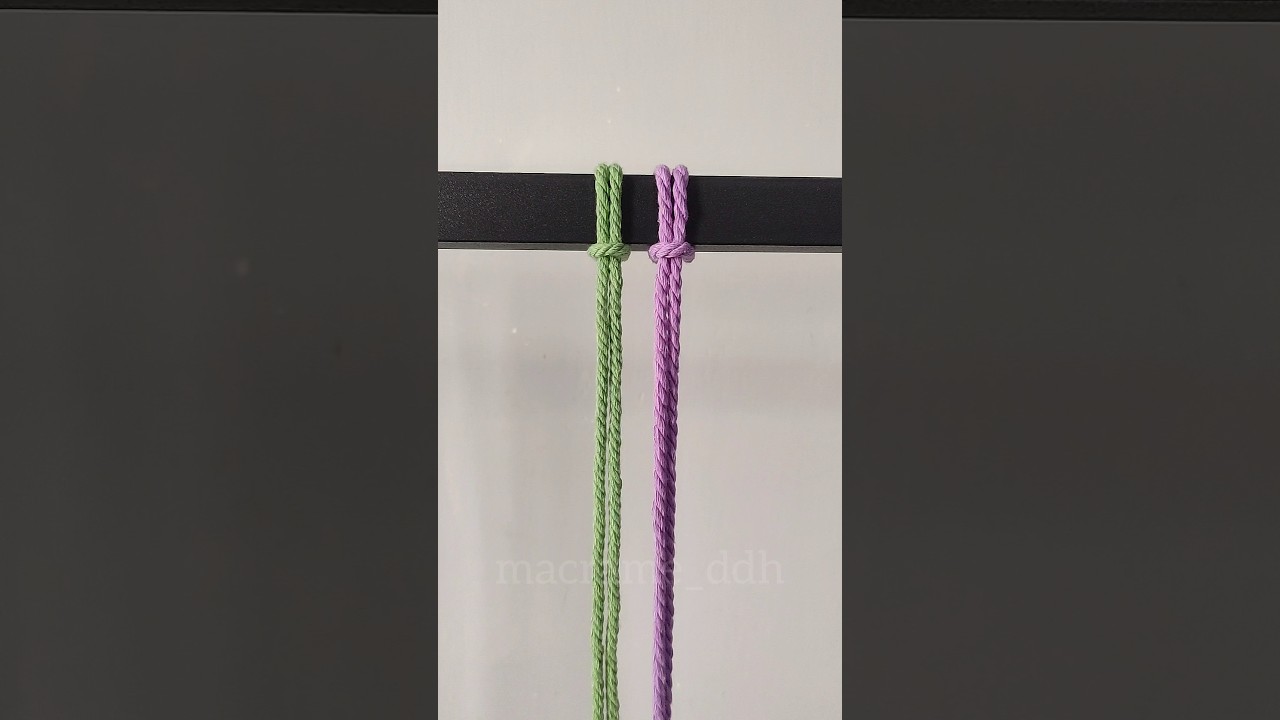 Master This Beautiful Macrame Knot Pattern in Seconds! | Easy Macrame Tutorial #Shorts
