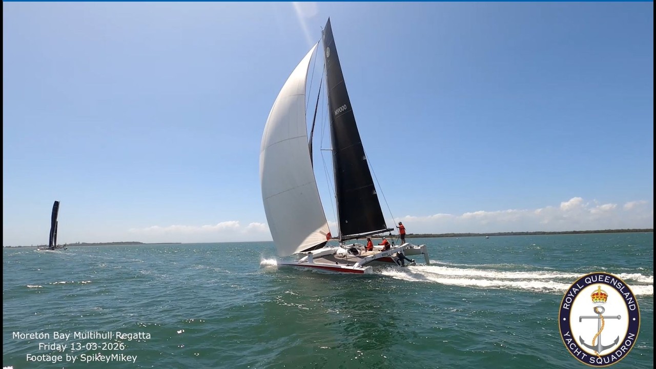 RQYS Multihull Regatta 2026 Friday Div1- El  Toro, Indian Chief, Rare Groove & Hooligan