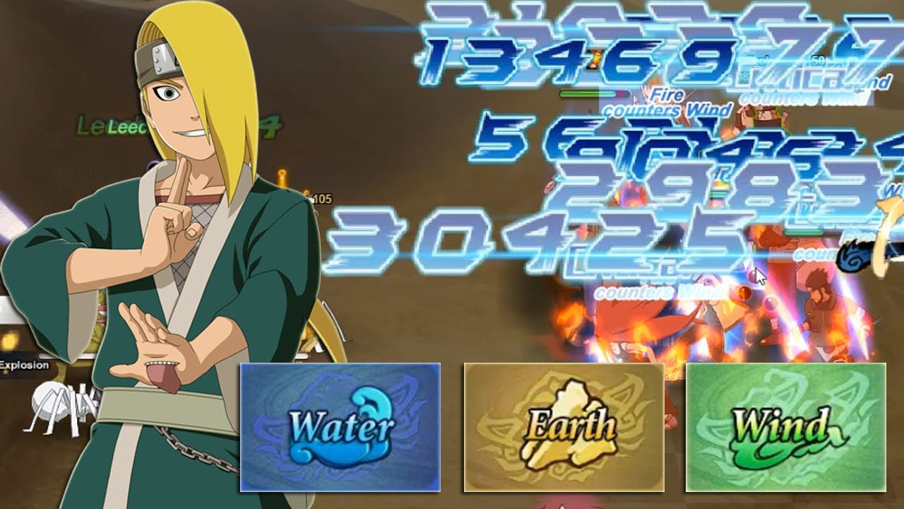 Naruto Online - Nature Training Level 50 - Wind - Earth - Water - Fast End