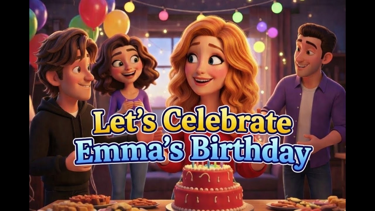 It's Emma's Birthday | Easy English Story     #english #easyenglishstory