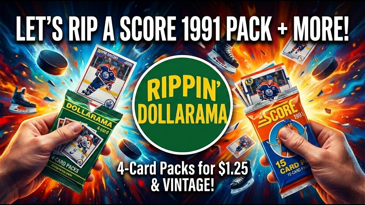$1.25 Dollarama Hockey Card Pack Rips + SCORE 1991 Pack BONUS Wow!