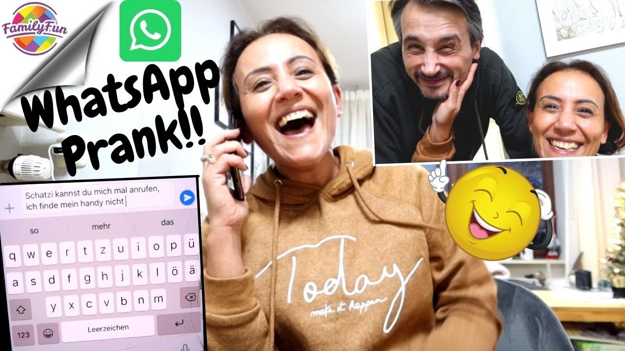 WHATSAPP TELEFON PRANK 🤣WER SCHREIBT VOM VERLORENEN HANDY? 🤷&zwj;♀️ Family Fun