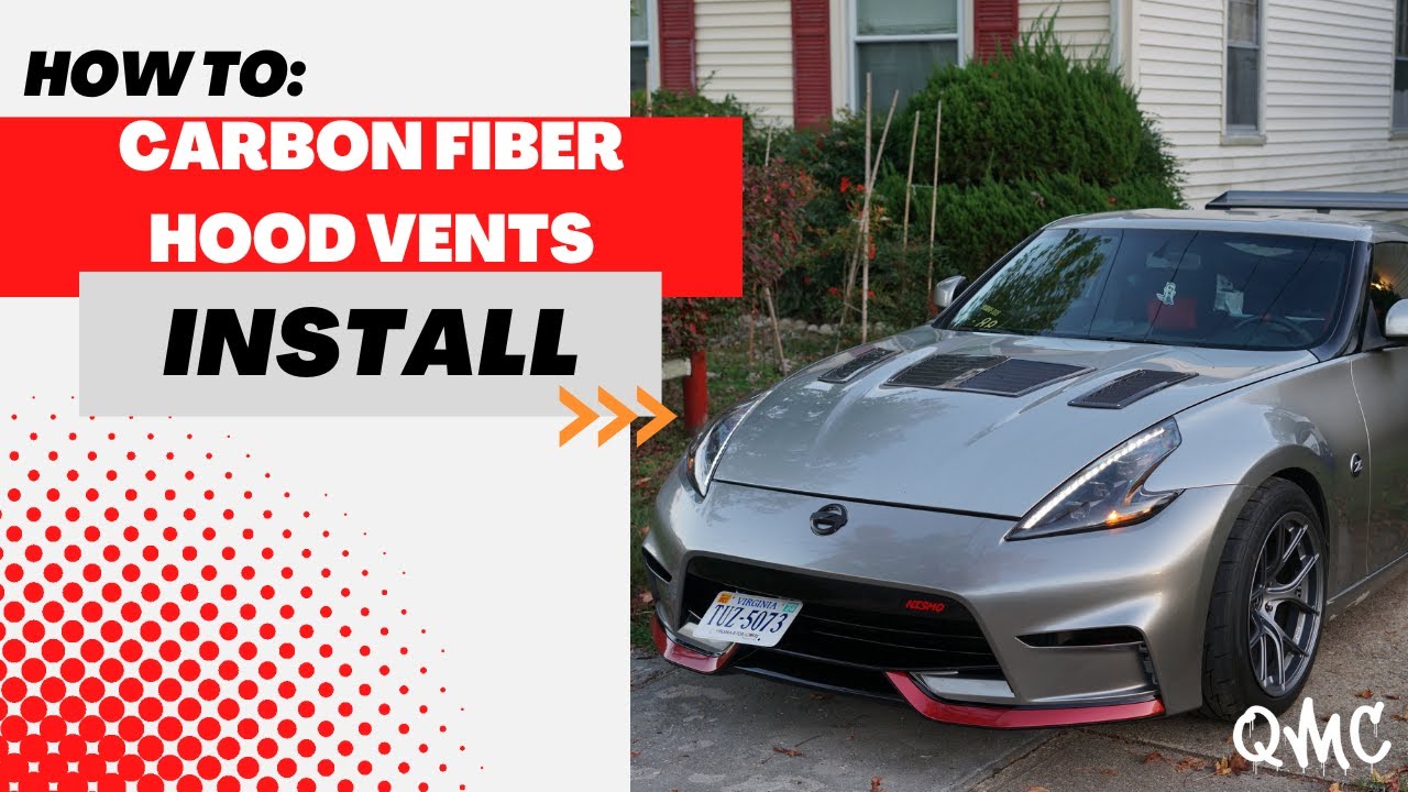 370z Carbon Fiber Hood Vents Install | How To