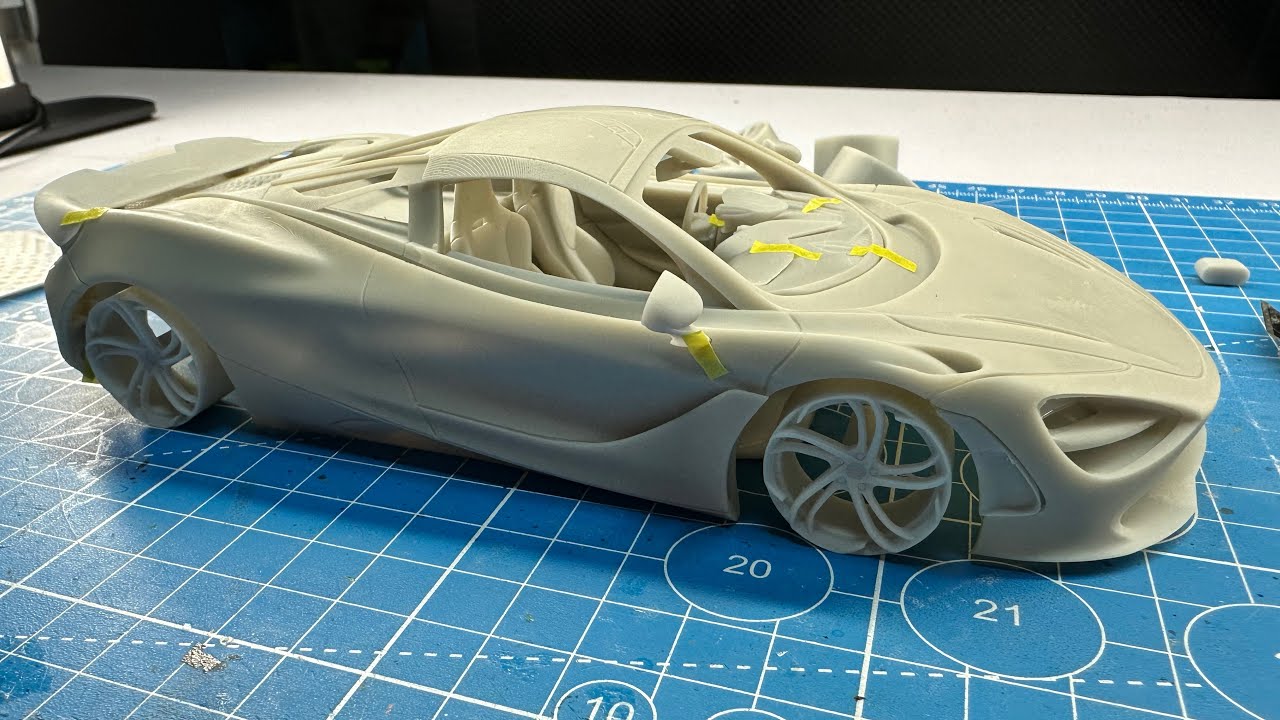 *Новинка* Я напечатал на 3D-принтере из смолы купе и кабриолет McLaren 750s 2024 года.