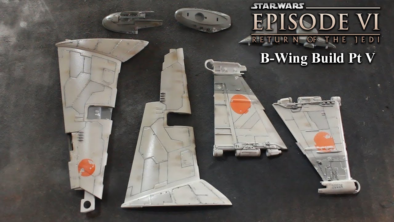 Bandai 1/72 B-Wing Starfighter Pt V Wing and Body painting