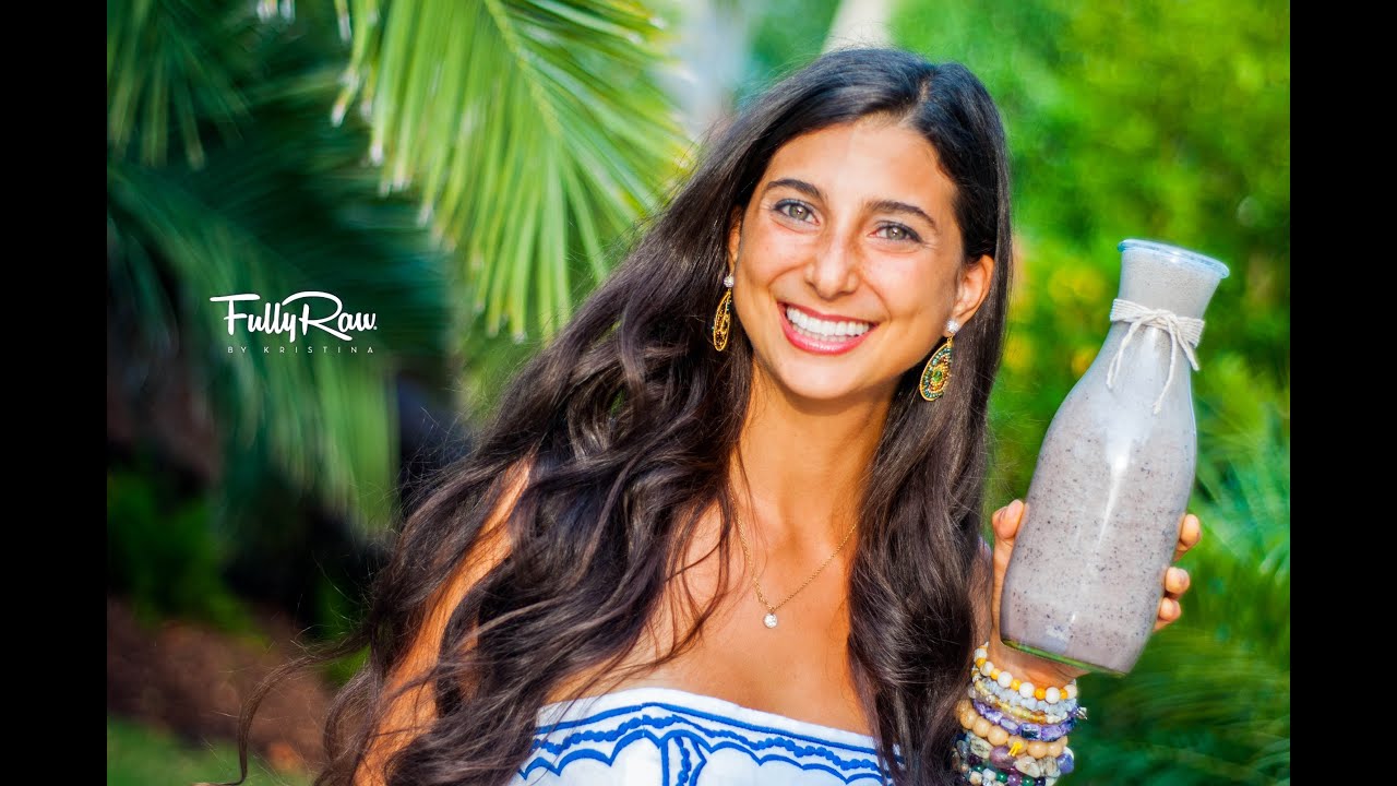 The FullyRaw Blueberry Milkshake! (Dairy-Free)