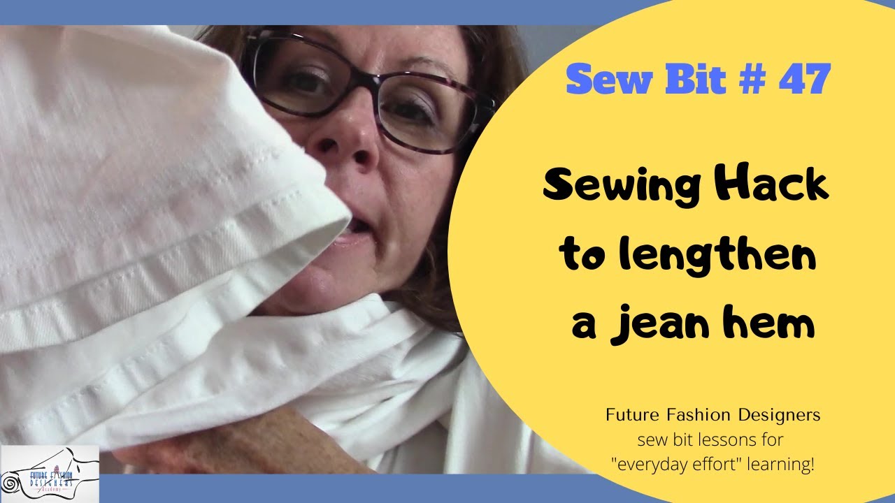 Jean hem Hack for making your jeans longer