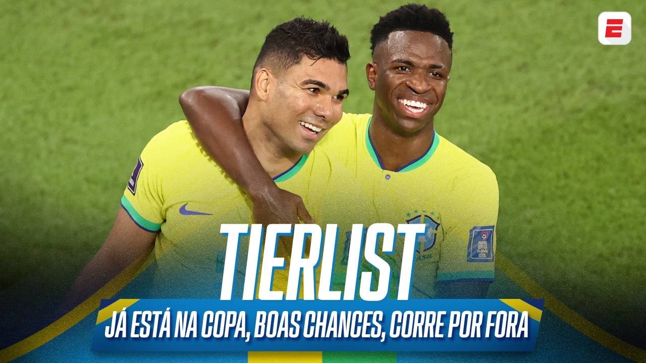JÁ ESTÁ NA COPA, BOAS CHANCES, CORRE POR FORA! TIERLIST DOS CONVOCADOS DA SELEÇÃO BRASILEIRA