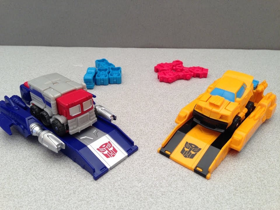 BOTSHOTS LAUNCHERS SERIES 2 OPTIMUS PRIME AND BUMBLEBEE TOY REVIEW