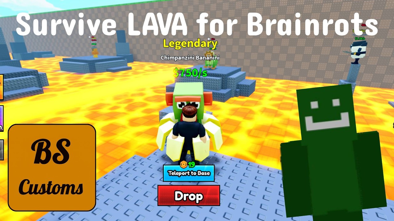 Rebirthing in Survive LAVA for Brainrots