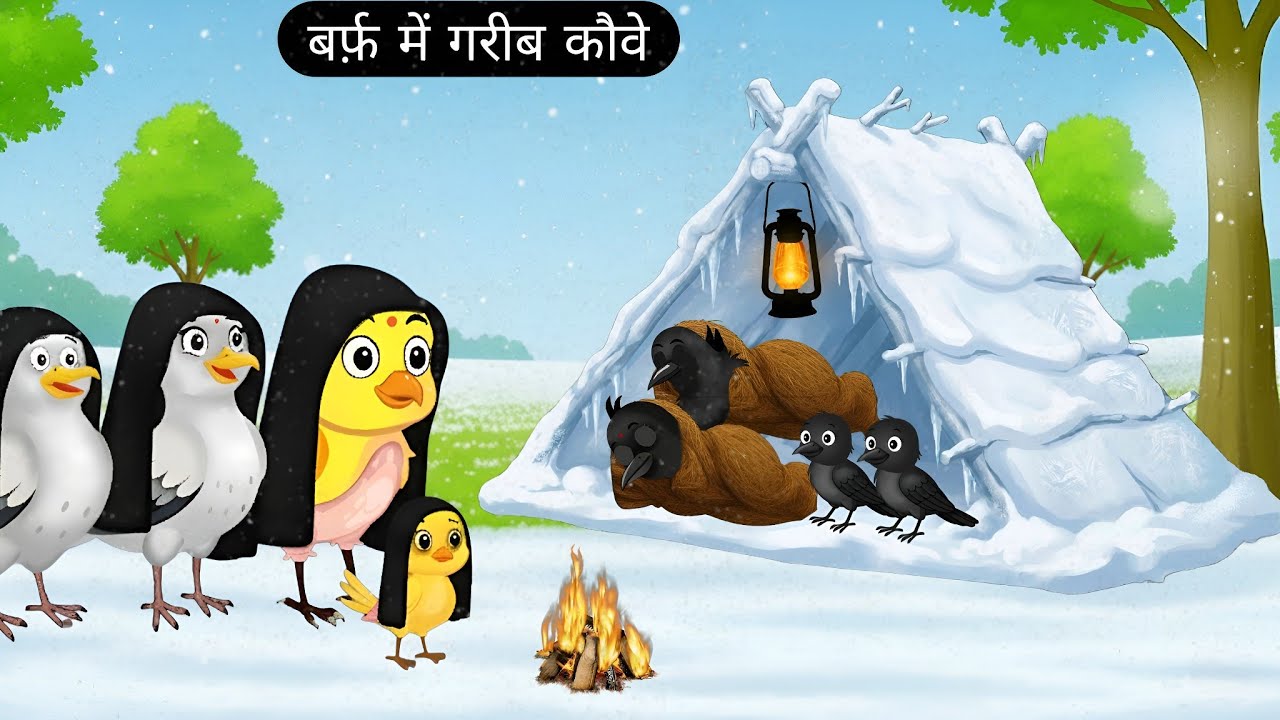 चिड़िया का बैंगन का घर | Chidiya Cartoon Story | Kalu Kauwa Cartoon | Chidiya Cartoon Bhejo | Moral