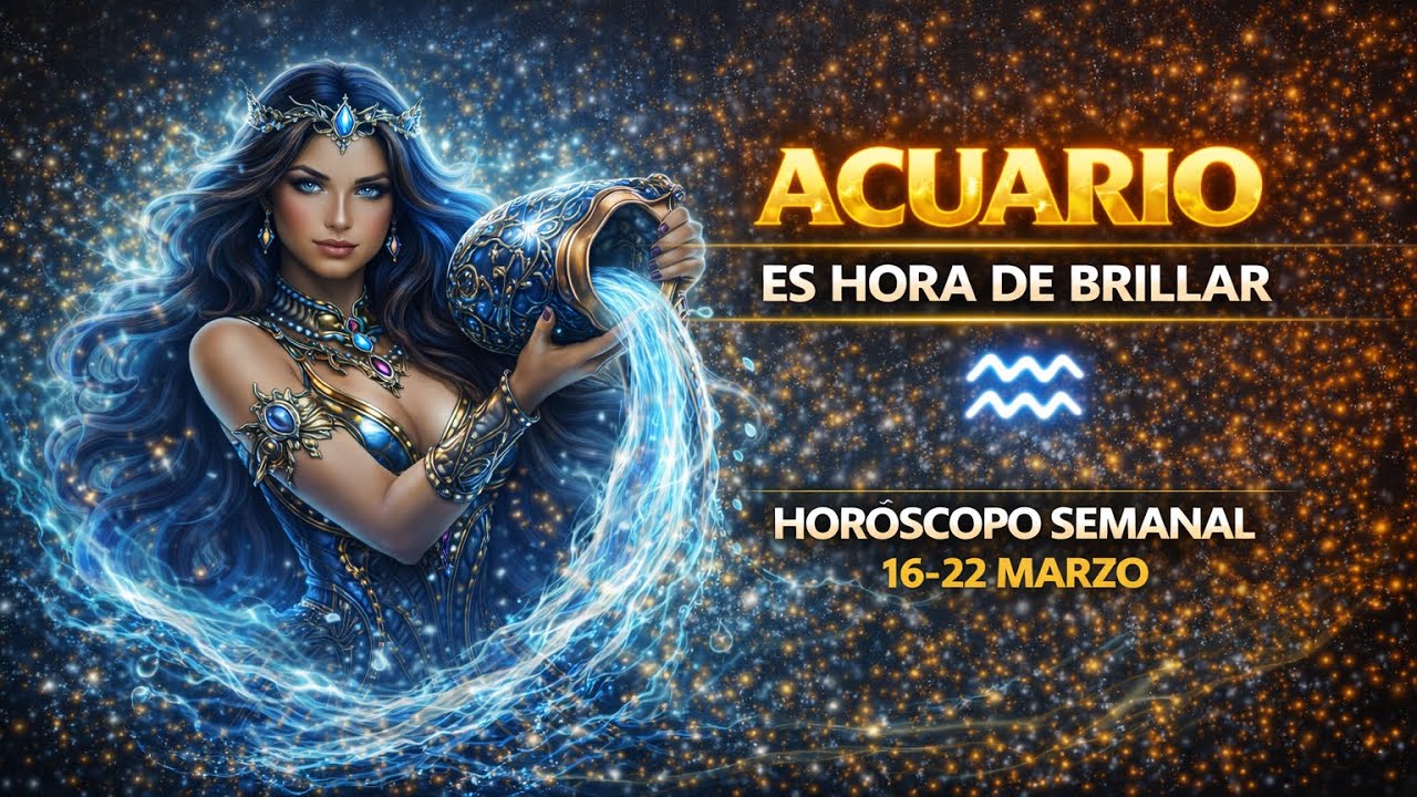 ACUARIO ♒ UNA ENERGÍA PODEROSA DESPIERTA EN TU CAMINO | HORÓSCOPO SEMANAL 16-22 MARZO 
