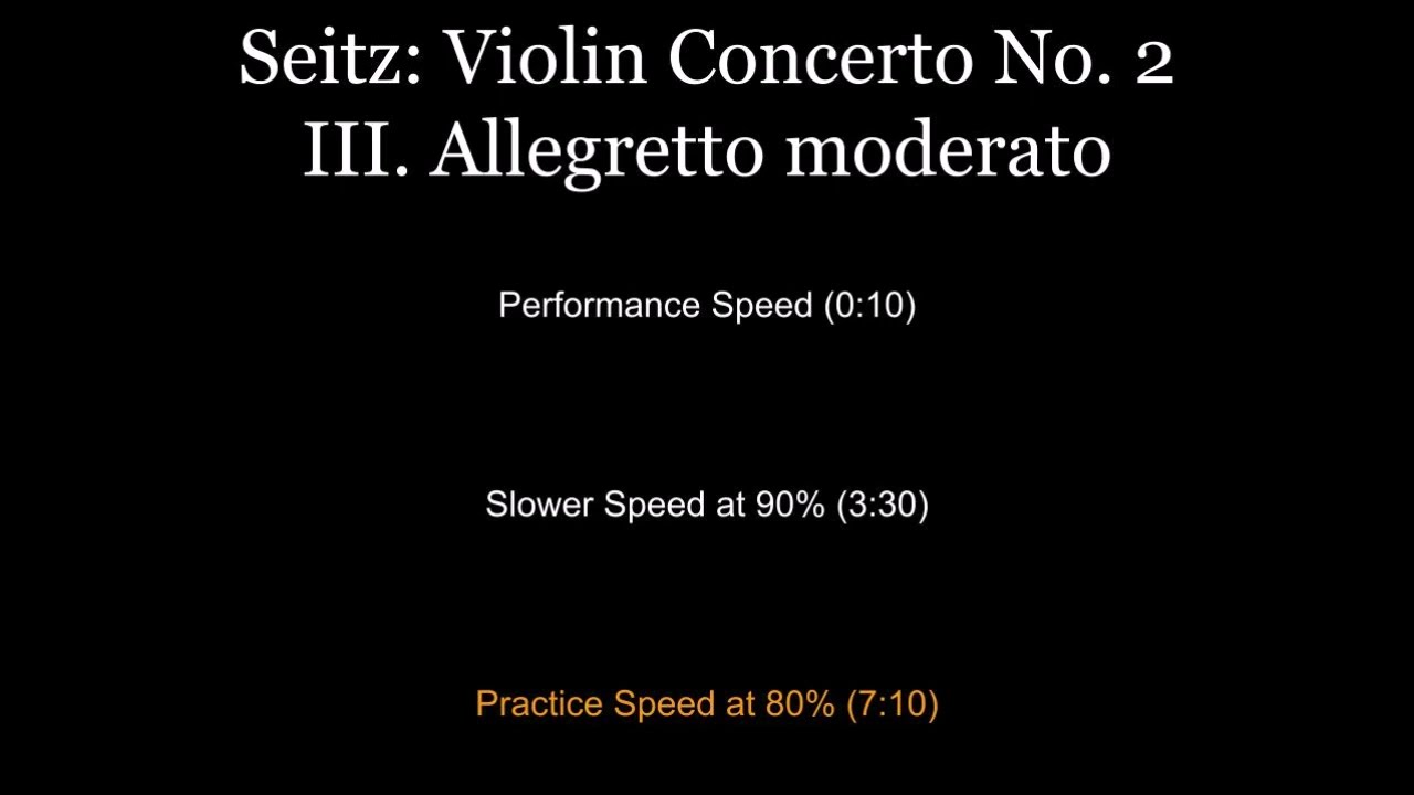Seitz: Violin Concerto No. 2, III. Allegretto Moderato (3rd movement) -piano accompaniment