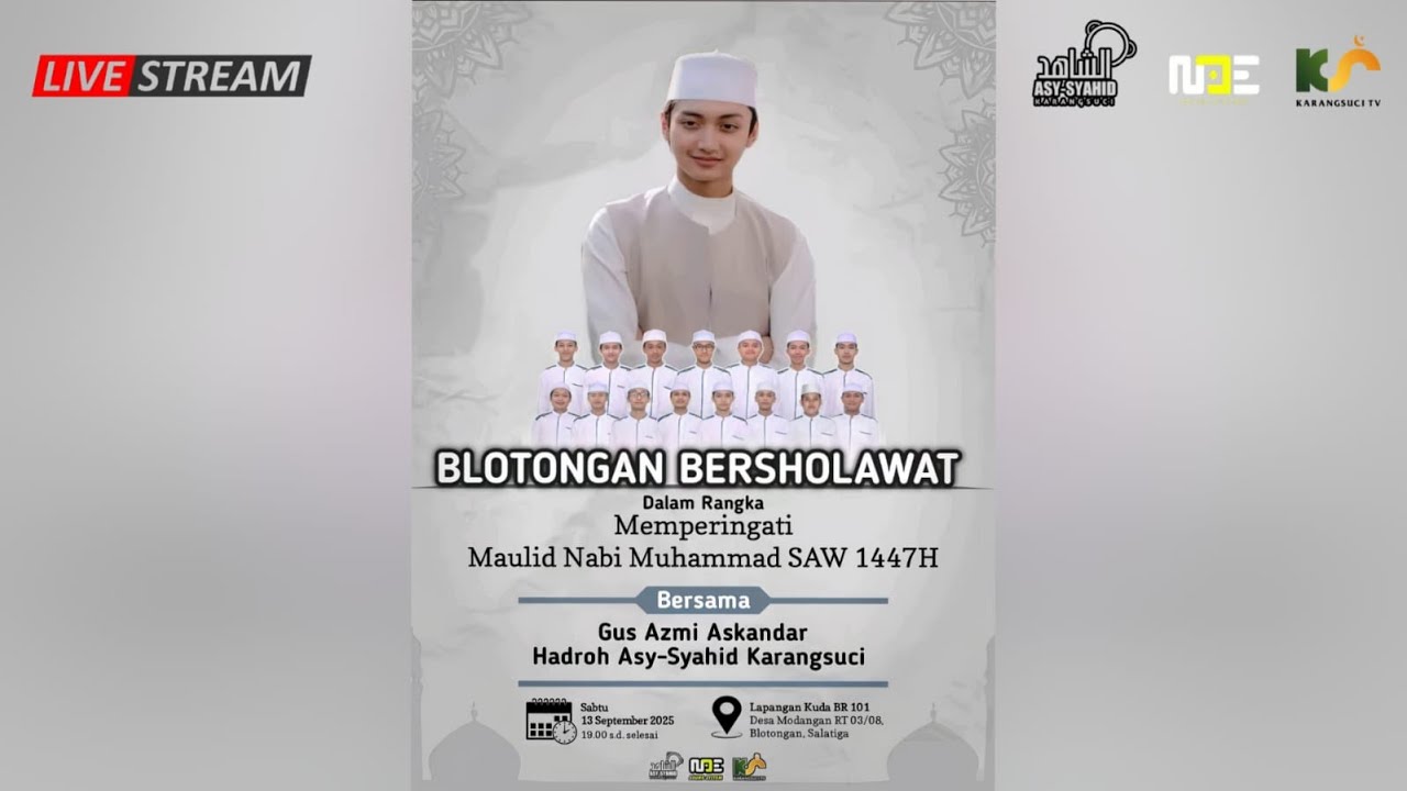 🔴LIVE BLOTONGAN BERSHOLAWAT BERSAMA GUS AZMI AZKANDAR | HADROH ASY SYAHID KARANGSUCI