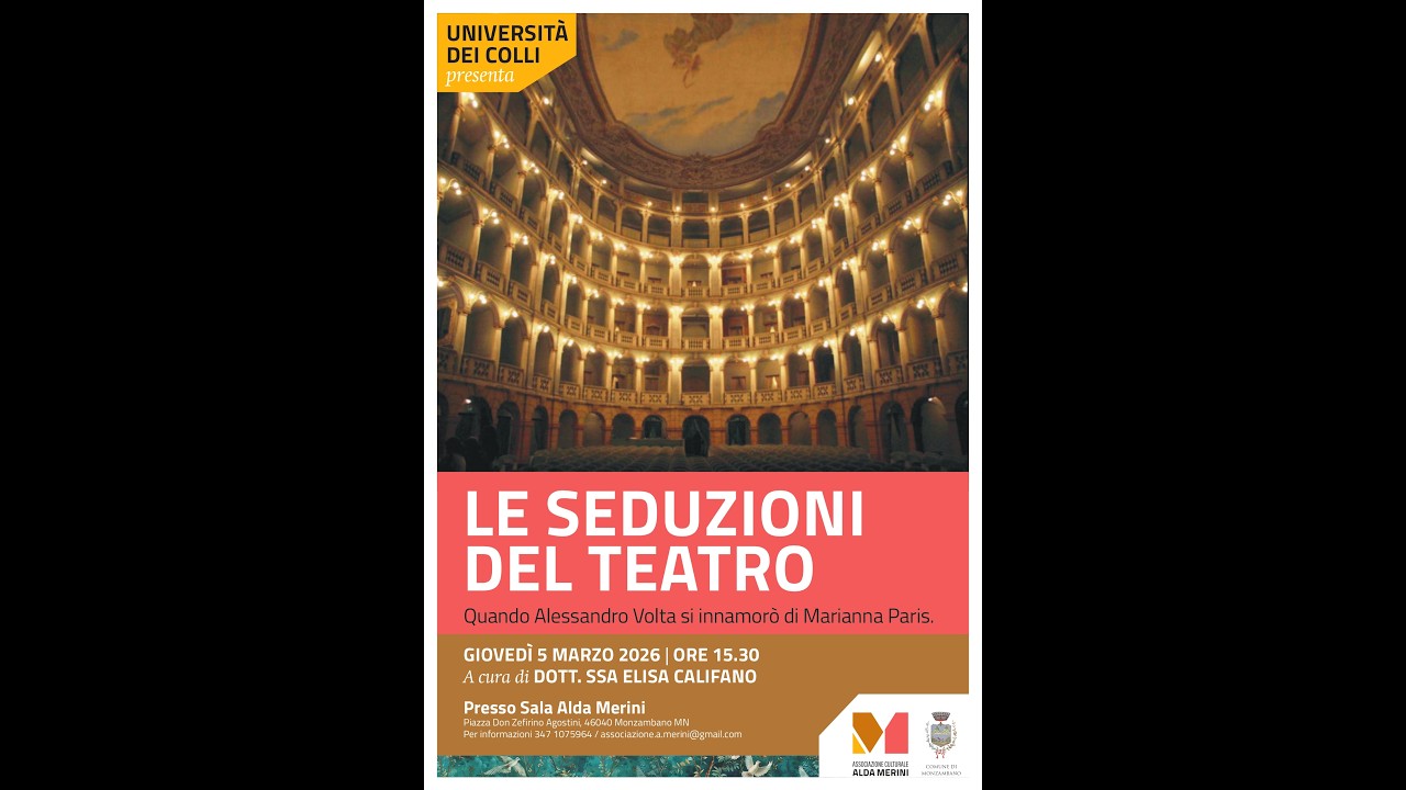 Lezione 21  Anno 25-26        Le seduzioni del Teatro   Elisa Califano