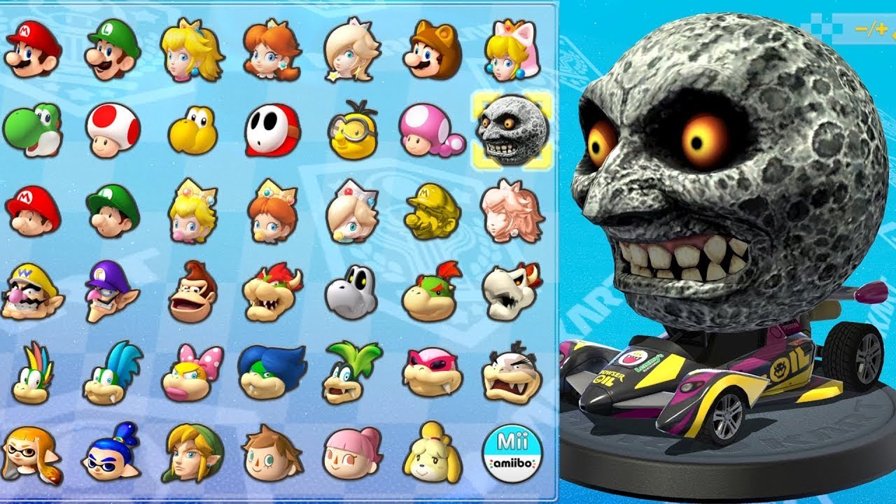 What if you play The Moon in Mario Kart 8 Deluxe (Shell Cup)