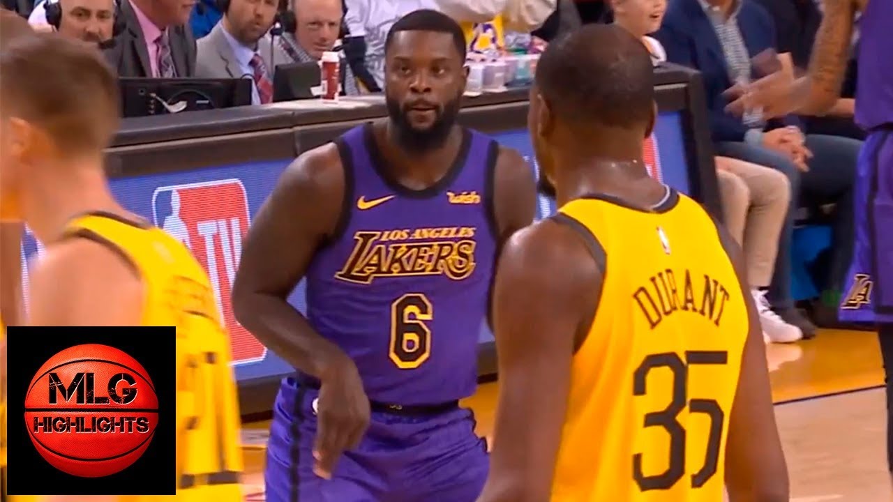 Lance Stephenson trolls KD & shows his guitar celebration | Lakers vs Warriors