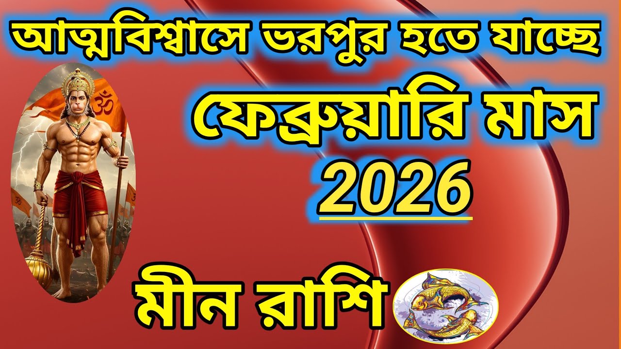 মীন রাশি- ফেব্রুয়ারি মাস 2026 কেমন কাটবে?স্বাস্থ্য শিক্ষা সন্তান প্রেম-দাম্পত্য ভাগ্য কর্ম।।