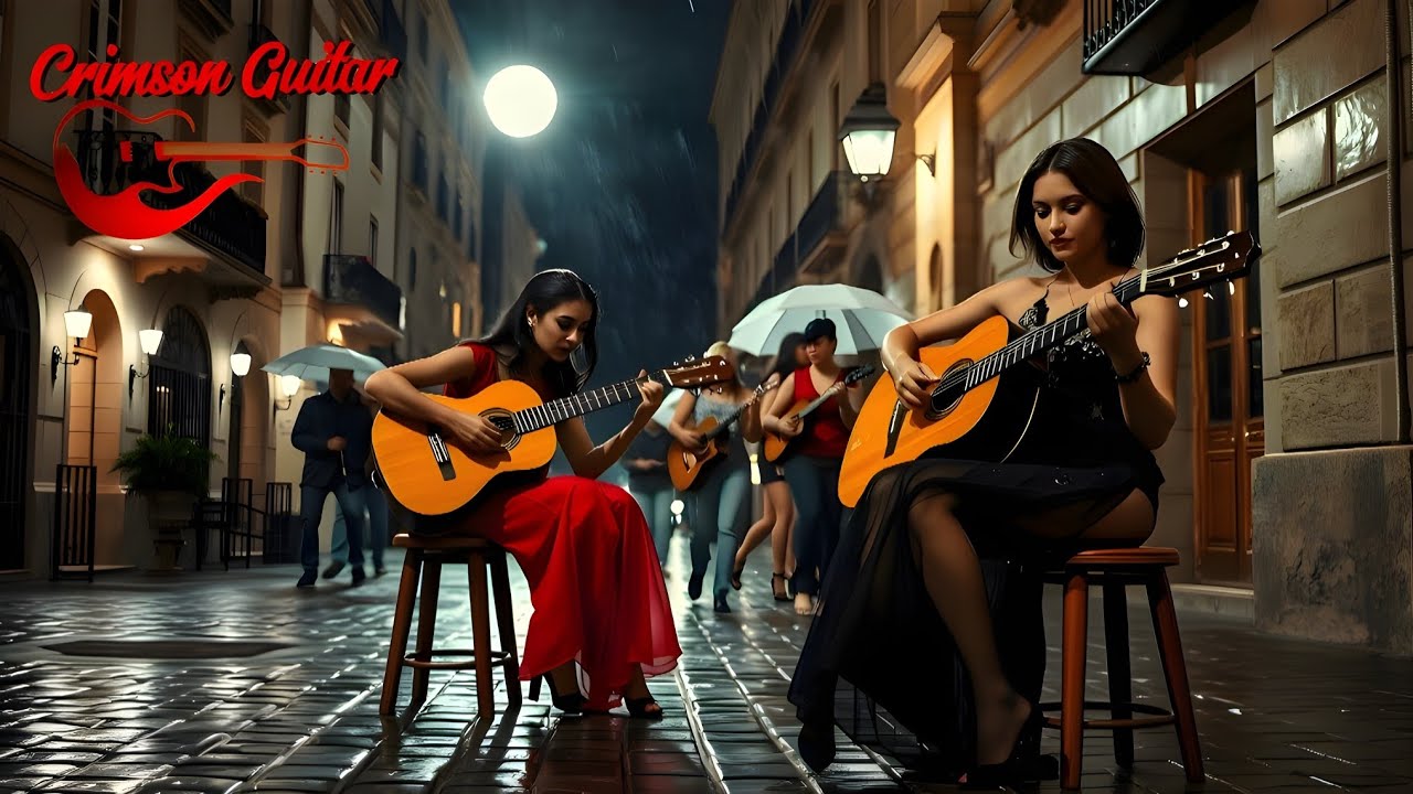 🔥 Crimson Guitar | Flamenco That Paints with Sound 🎨🎸