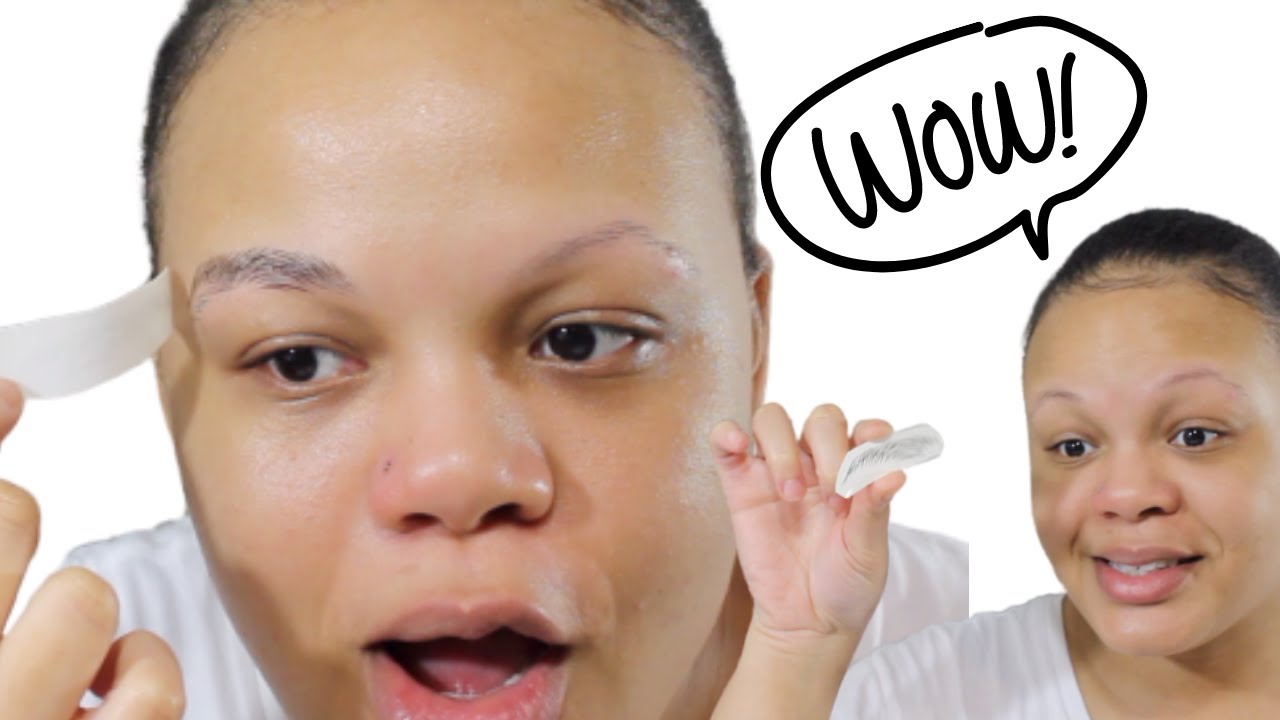 EYEBROW WIGS!? 4D TATTOO EYEBROW STICKERS Review + Tutorial