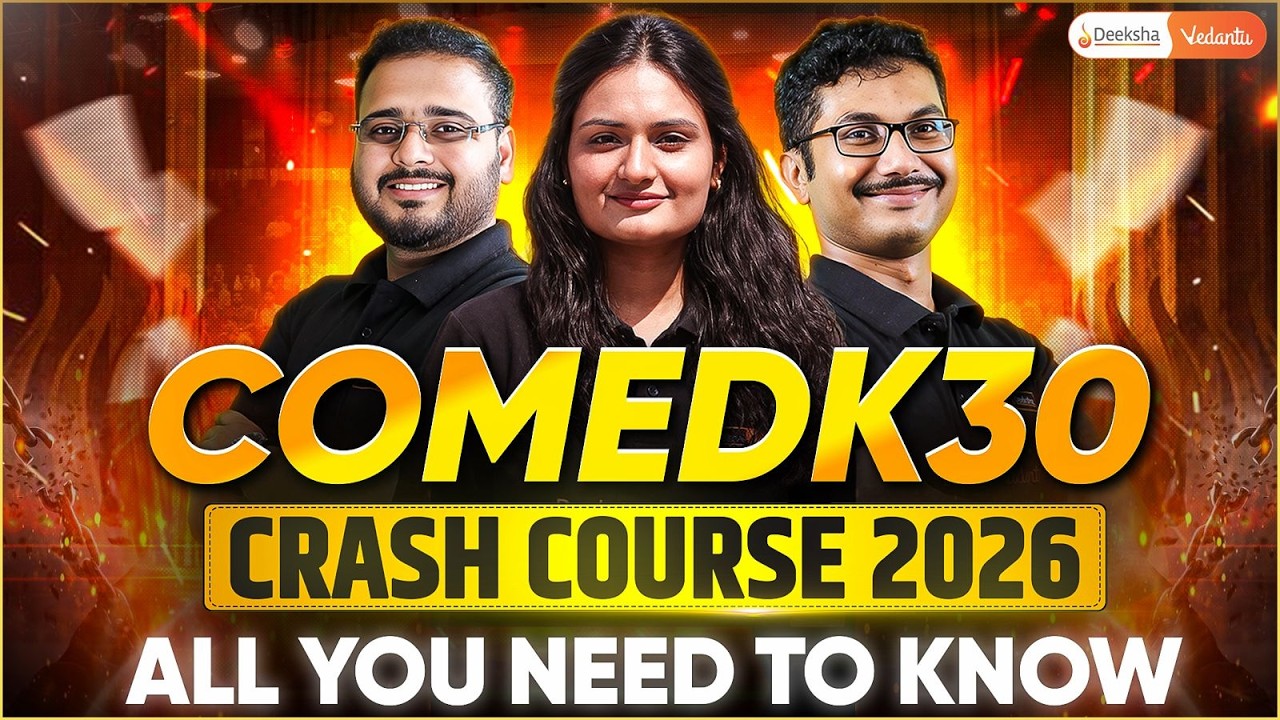 COMEDK30 Crash Course Batch Orientation - Join LIVE 🔥 #comedk2026 #comedk #comedkcrashcourse