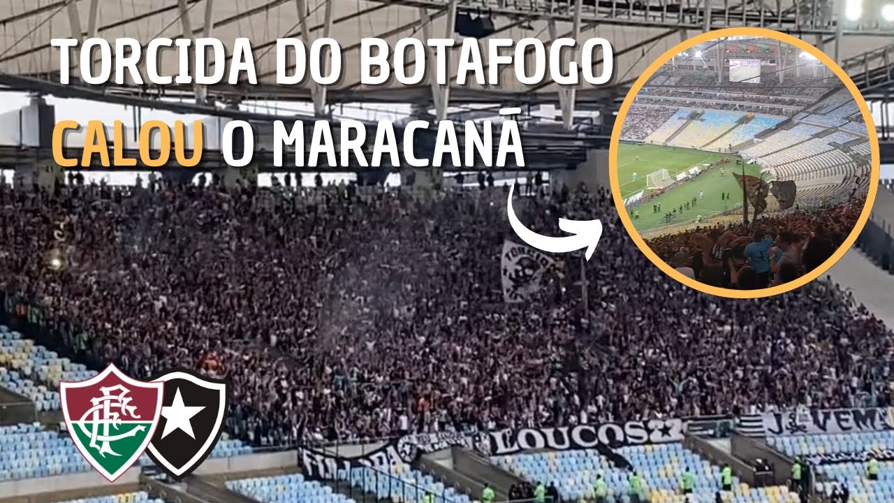 😱 TORCIDA DO BOTAFOGO DE VISITANTE CALOU O MARACAN&Atilde;! (Fluminense 2x2 Botafogo) - Brasileir&atilde;o 2022