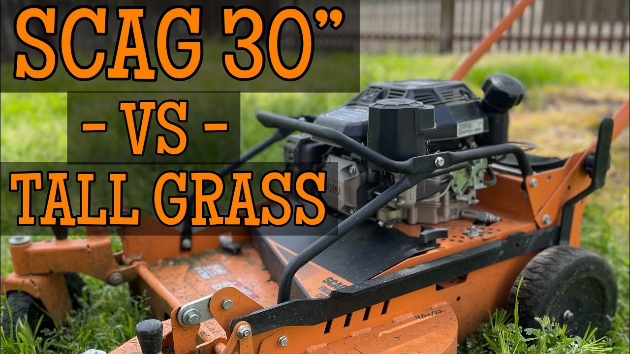 SCAG SFC 30” -vs- OVERGROWN YARD! (Oddly satisfying)