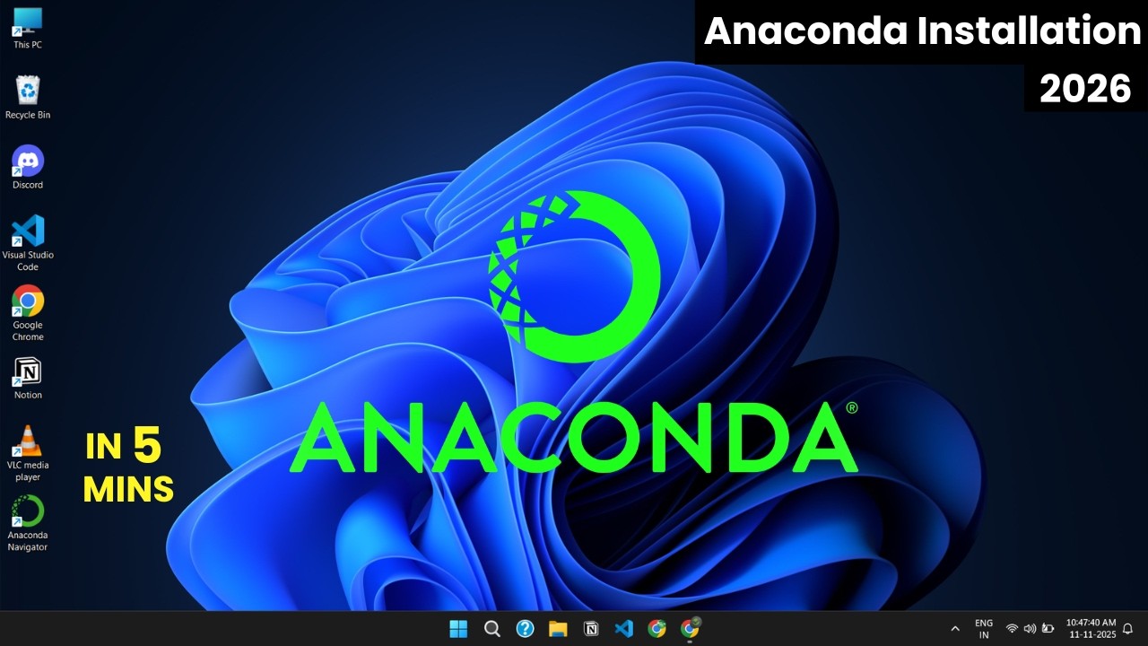 Как установить Anaconda на Windows 11 | Новейшая версия 2026 года | Anaconda Python | Jupyter Not...