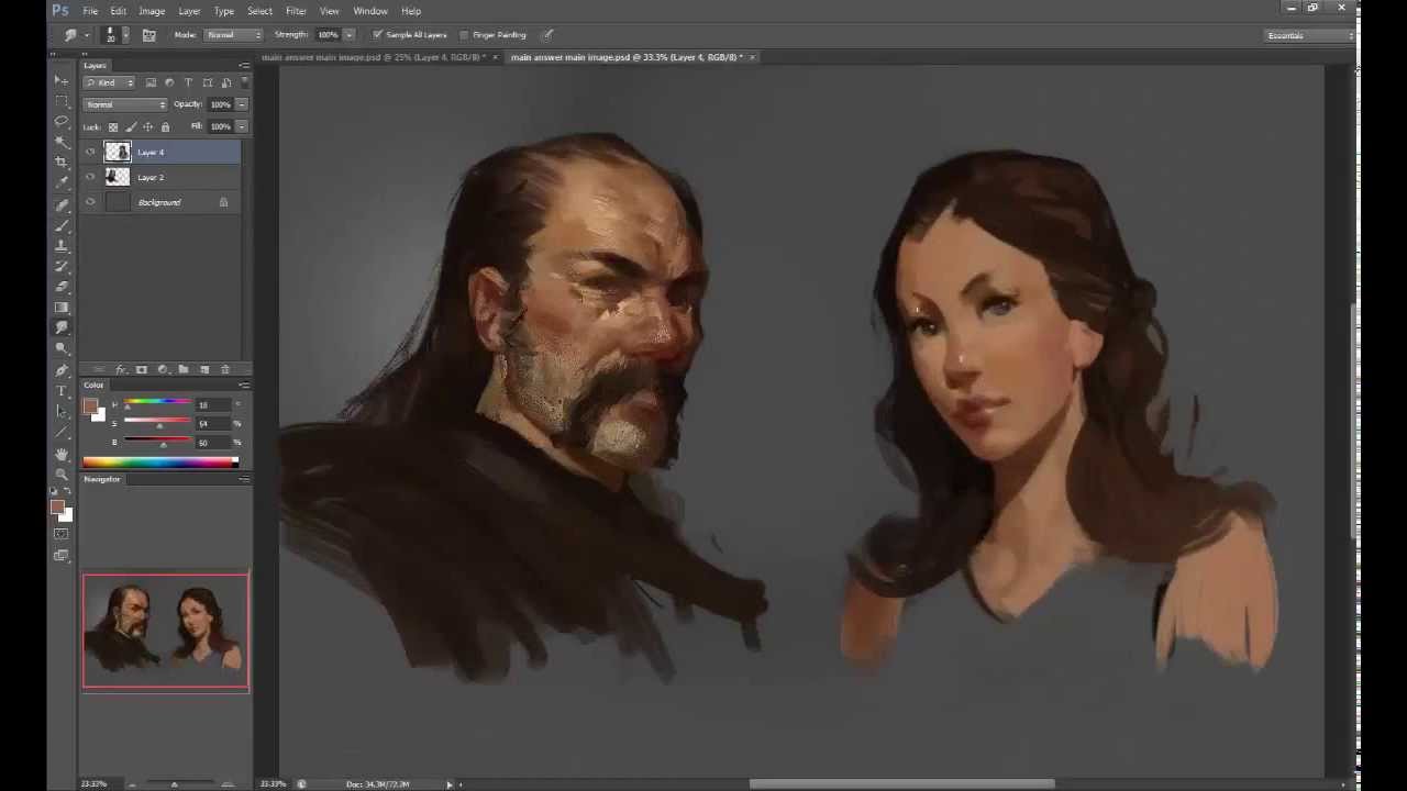 Use edges and sharpness in portraits