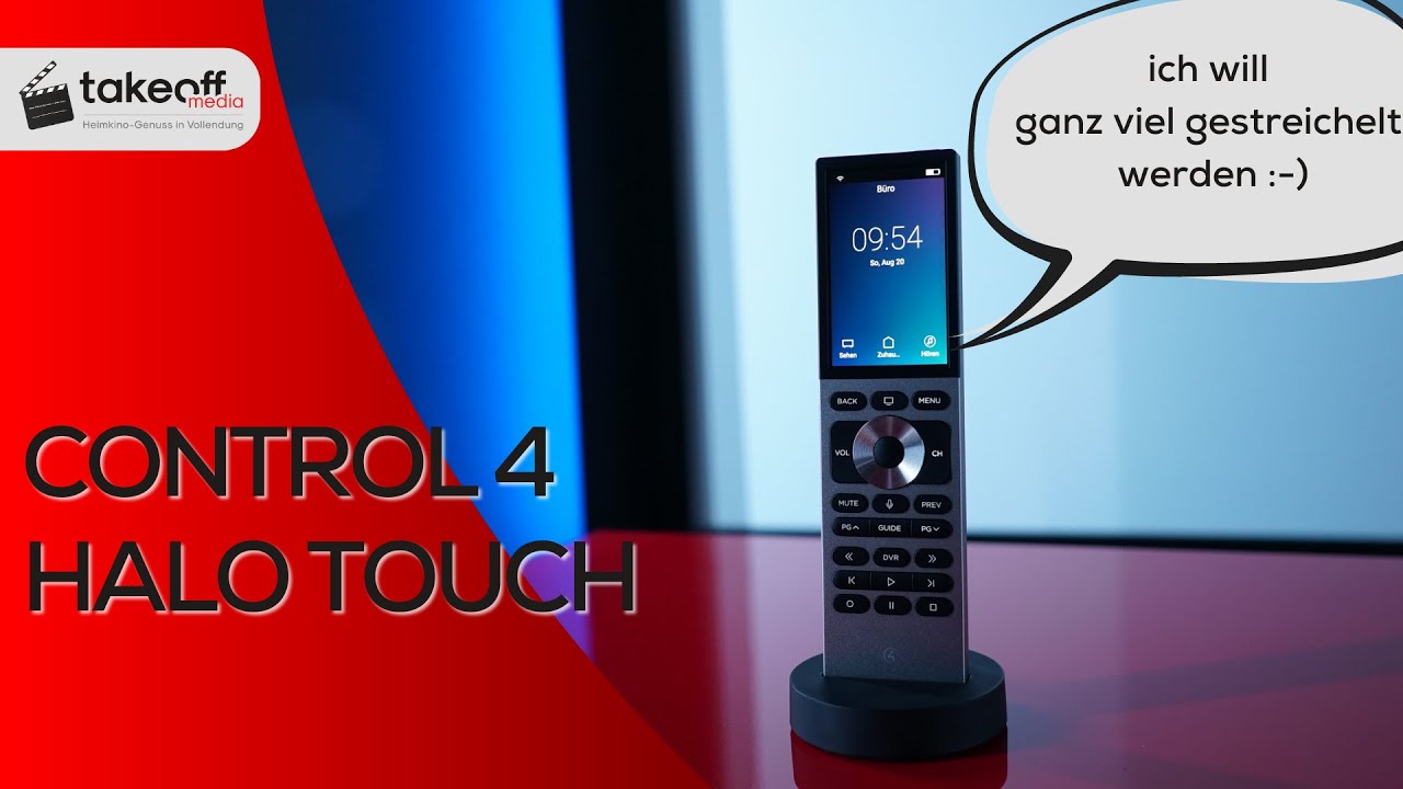 wer mag Touch bei einer Fernbedienung ? Die Control4 Halo Touch irritiert im Heimkino Test