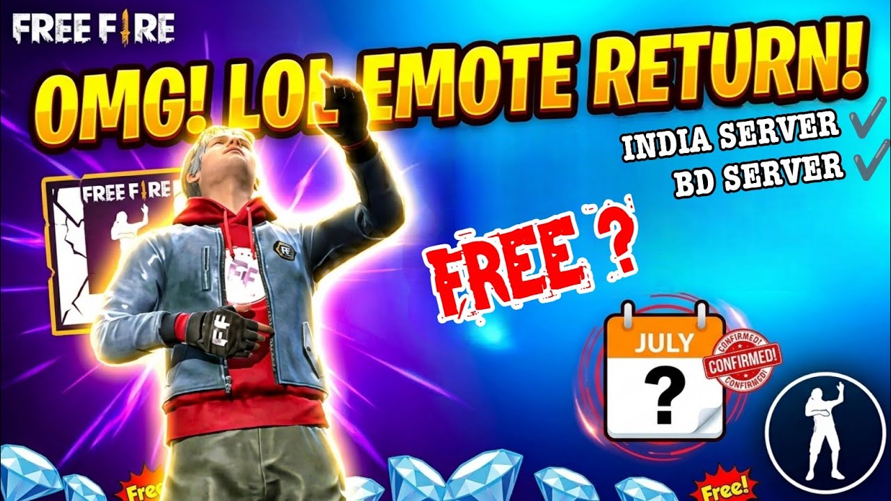 LOL EMOTE RETURN KAB AAYEGA FREE FIRE ME LOL REMOTE RETURN DATE 2026 | OB54 UPDATE 9TH ANNIVERSARY