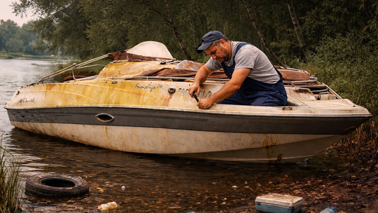 Restoring An Abandoned Boat After 10 Years To Like-New Condition | By @MADDETAILING