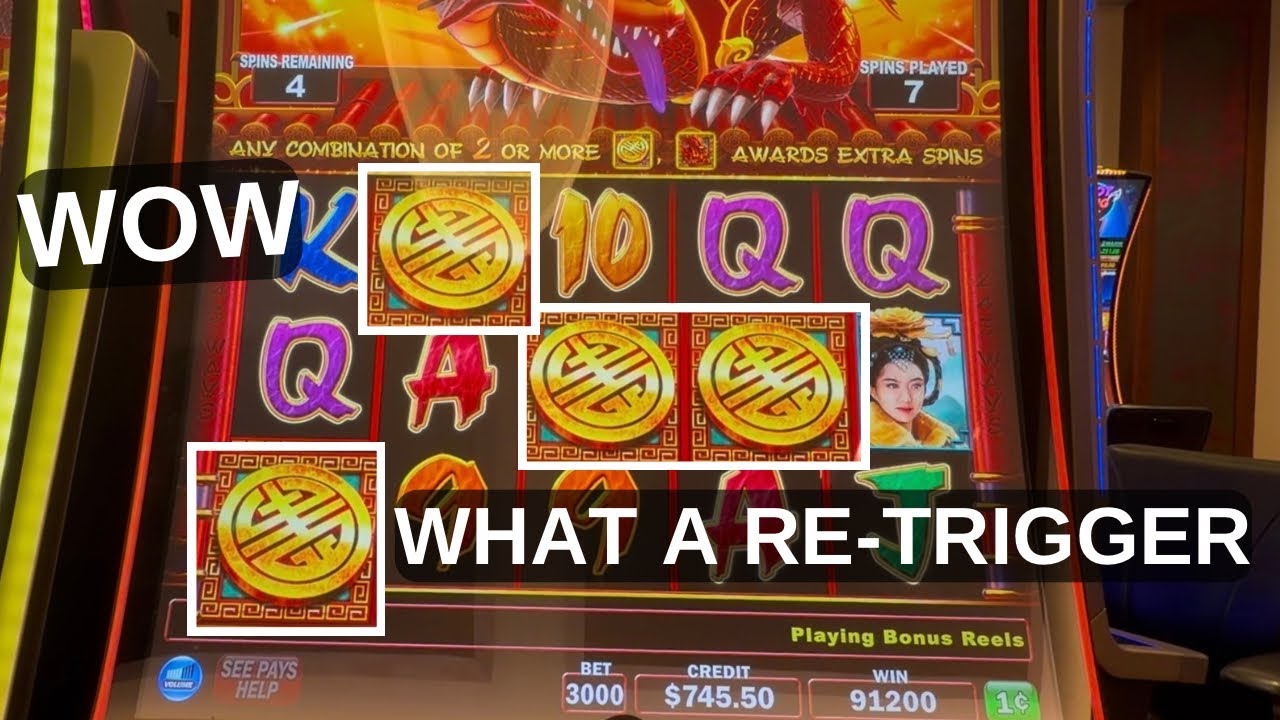 Повторный запуск 4 монет 🤩 Потрясающие джекпоты в игре Triple Fortune Dragon Twin 🐉