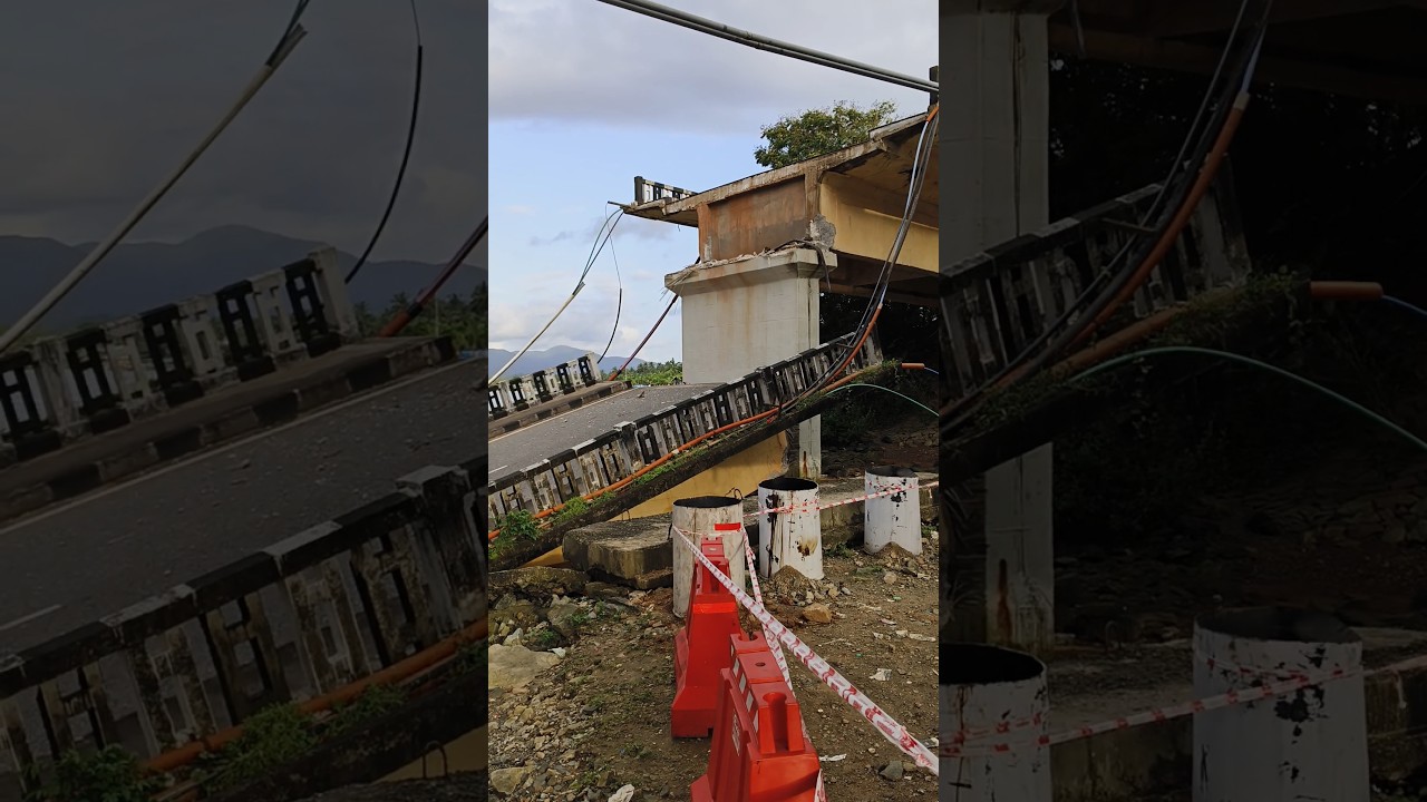 Karnataka Karwar Kali River bridge collapse#kaliriver #bridgecollapses #karwar#karnataka#viralvideo