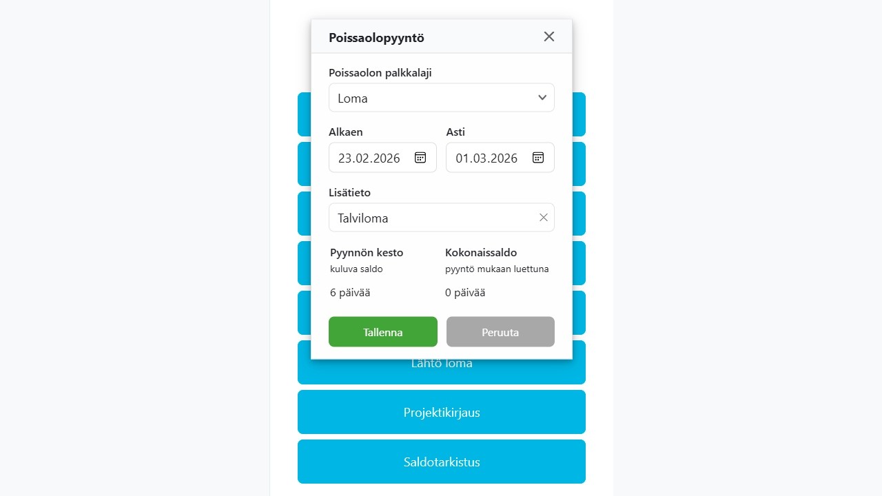 Deltabitin lomasuunnittelu