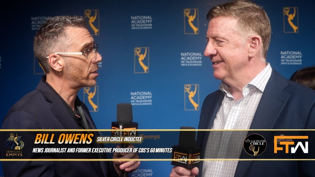 Todd interviews CBS's 60 Minutes, Bill Owens at the 46th Annual News and Doc Emmy Awards in NYC